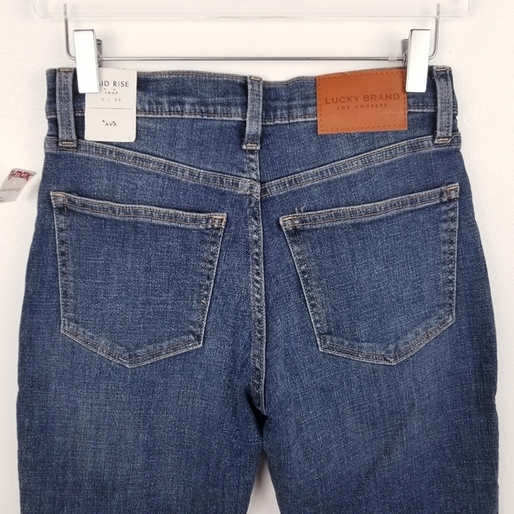 Lucky Brand Mid Rise Crop Ava Jeans NWT - Picture 6 of 12